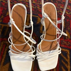 Never worn white ASOS heels